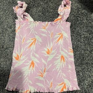 Floral Smocked Tank Top